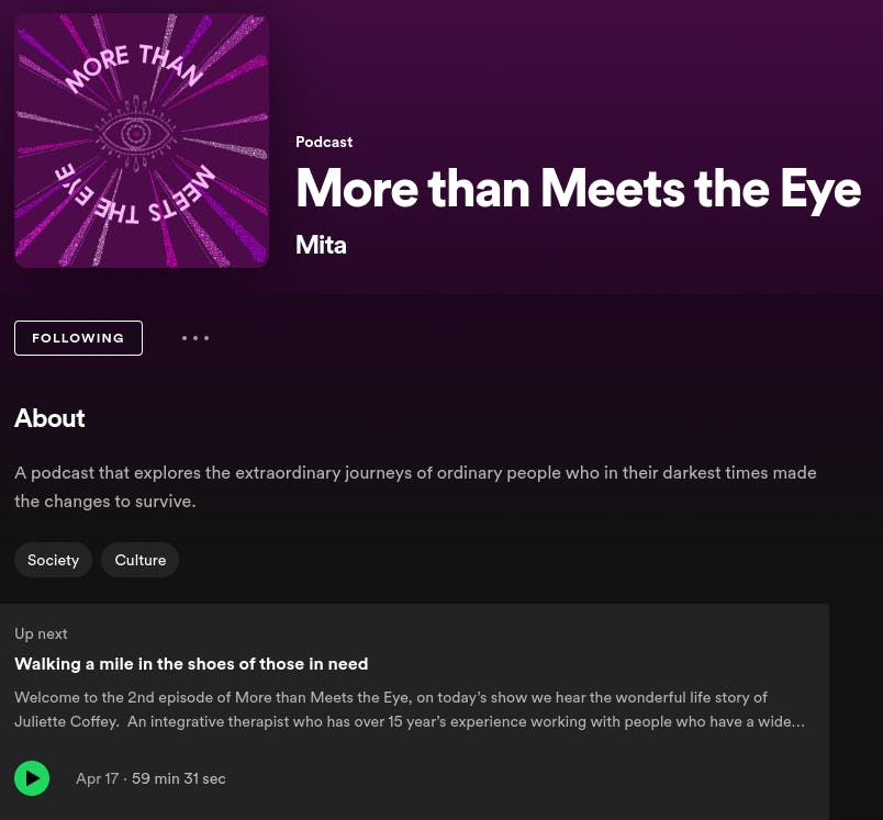 More Than Meets the Eye Podcast