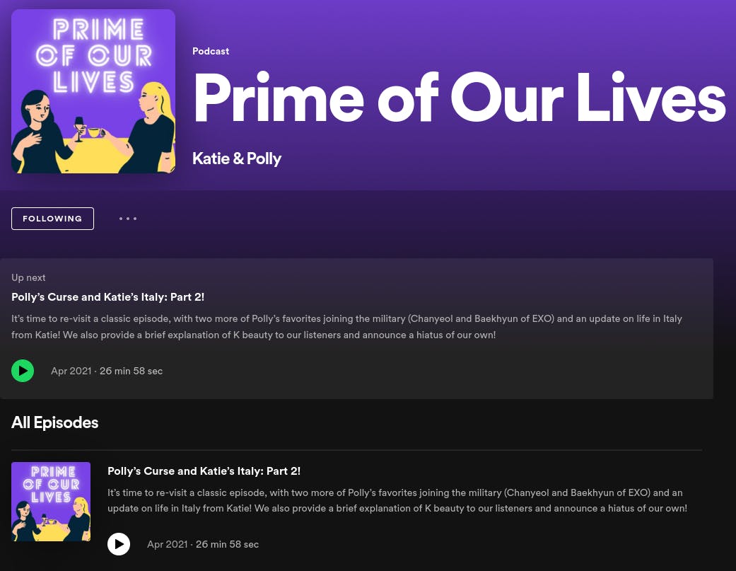 Prime of Our Lives Podcast